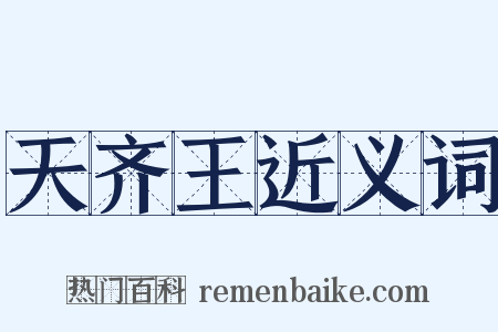 天齐王近义词是什么意思的图片